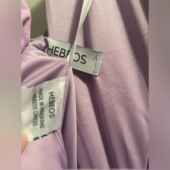 Hebeos Women's One-Shoulder Sleeveless Dress Lavender S - Picture 12 of 16